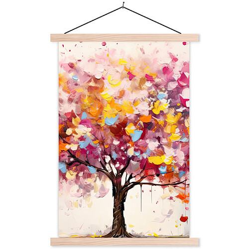 Muchowow Aquarelle Arbre Abstrait - 40 x 60 cm