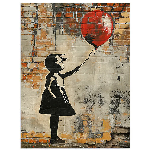 Muchowow Banksy Girl Blue Birds - 30x40 cm