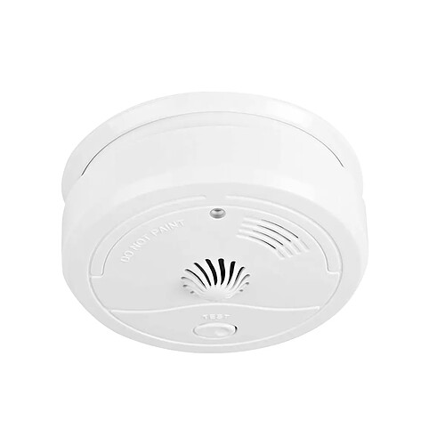 Nedis Détecteur de Chaleur avec Alarme 85dB Bouton Test EN54 Pile 9V 6LR61 Blanc