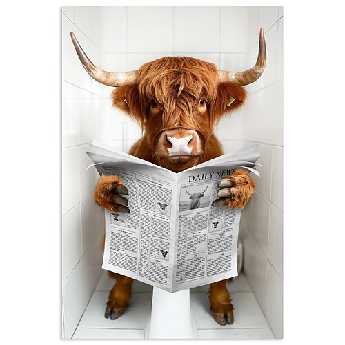 Muchowow Scottish Highlander - Animal - Journal - Toilette - 80 x 120 cm