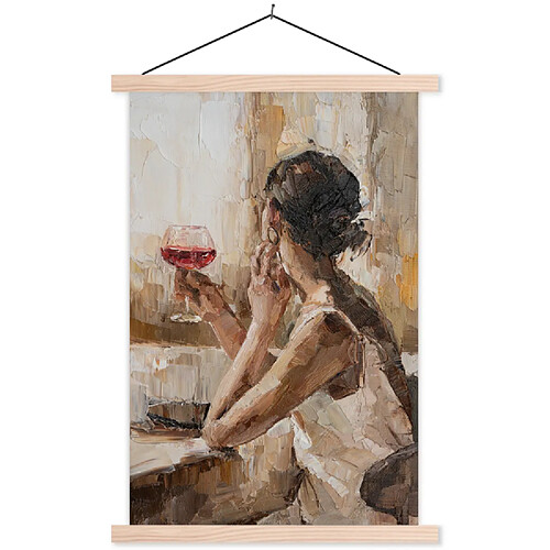 Muchowow Femme au vin - 40 x 60 cm
