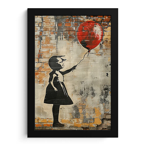 Muchowow Graffiti Banksy Fille - 20x30 cm