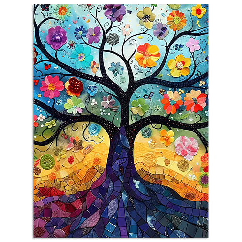 Muchowow Arbre de vie hippie - 30x40 cm
