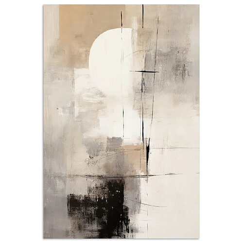 Muchowow Abstrait Art Gris - 40 x 60 cm