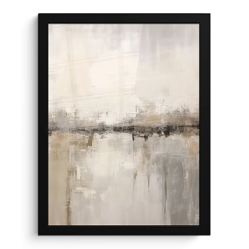 Muchowow Art moderne abstrait beige - 30x40 cm