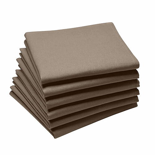 A Demain Lot de 6 serviettes de table en coton, CAMBRAI