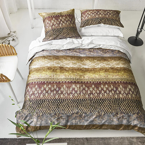 Designers Guild Housse de couette imprimée en satin de coton, KASAVU