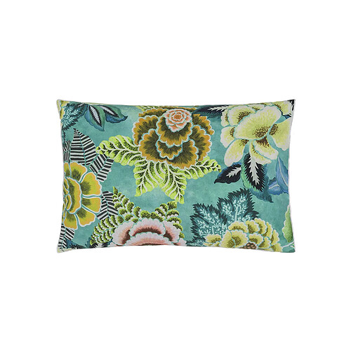 Designers Guild Taie d'oreiller imprimée en percale de coton, ROSE DE DAMAS