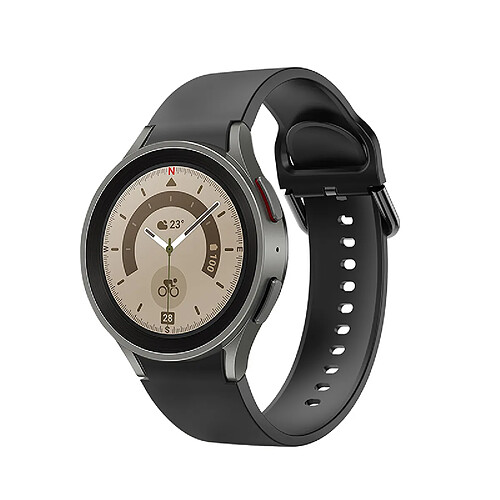 INF Bracelet en silicone pour Samsung Galaxy Watch 5 - (40/44/45 mm Pro) Black