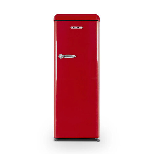 Schneider SCCL222V-RE - Réfrigérateur une porte 229L Vintage Rouge