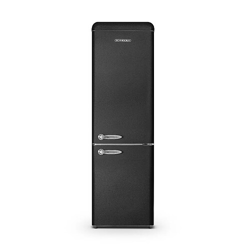 Schneider SCCB250V-BE - Réfrigérateur combiné 249L Vintage Noir