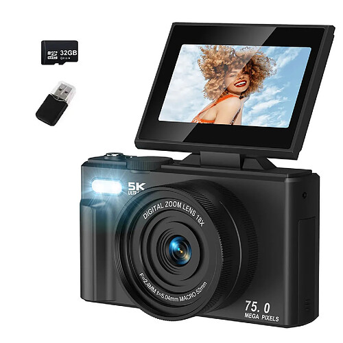 Vurahome Appareil photo compact - Noir