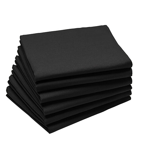 A Demain Lot de 6 serviettes de table en coton, CAMBRAI