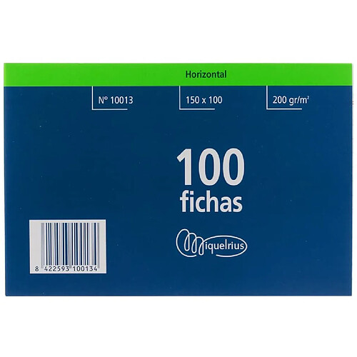 Miquel Rius N°3 Lot de 100 fiches lignées