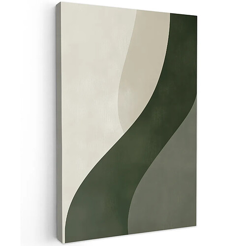 Muchowow Japandi Vert Abstrait Moderne - 40x40 cm