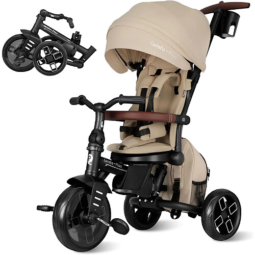 Devessport - Tricycle évolutif Qplay Comfo Max 8 en 1 / 10-72 mois