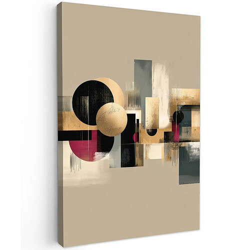 Muchowow Abstrait Formes Beige - 80x80 cm