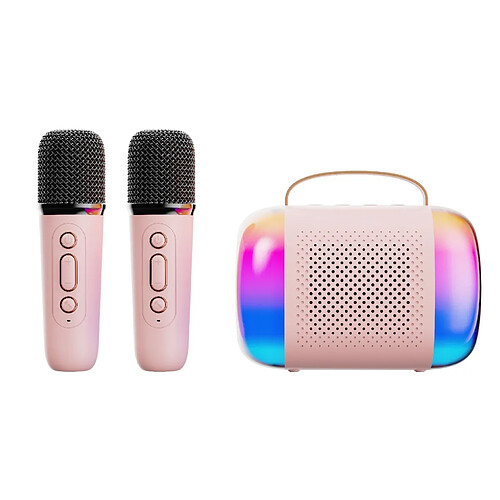 INF Y5 - Microphone de karaoké Bluetooth pour la maison à double micro