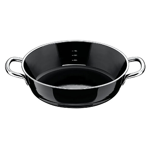 Silit 2111272670 Cocotte, Émail, Noir, 24 cm, 33.5 x 26 x 7.5 cm