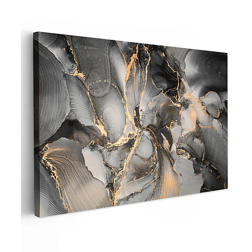 Muchowow Gris Luxe Or Marbre - 150x150 cm