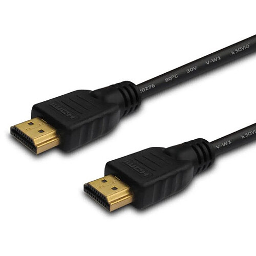SAVIO Câble HDMI (M) 20 m Noir avec Embouts Dorés v1.4 ethernet/3D CL-75
