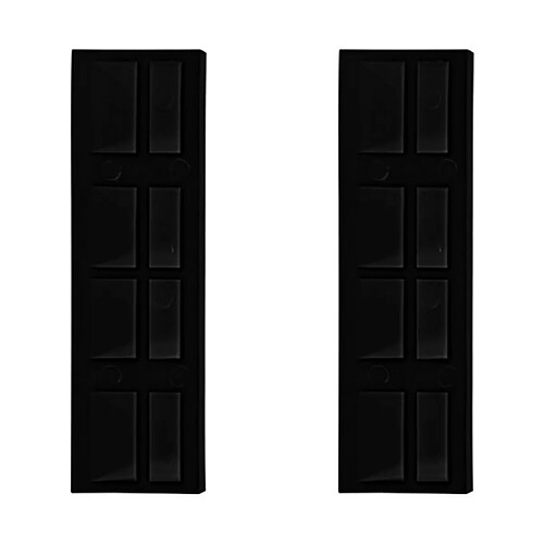 INF Accessoires pour aspirateur robot - Rampes de seuil (lot de 2) Black