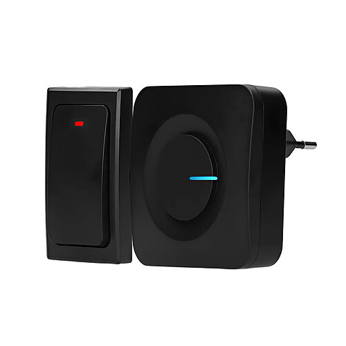 Alecto Sonnette Sans Fil Cinétique Étanche IP44 Portée Jusqu'à 200 mètres Noir