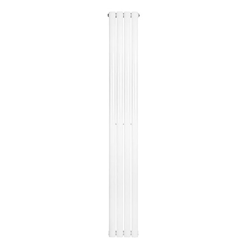 Monstershop Radiateur Ovale à 1 Panneau 1800 x 240 mm en Acier Blanc Horizontale