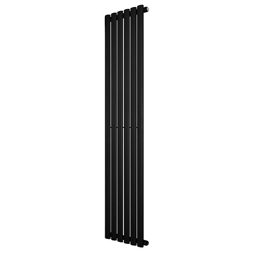 Monstershop Radiateur Ovale à 1 Panneau 1600 x 360 mm en Acier Noir Horizontale