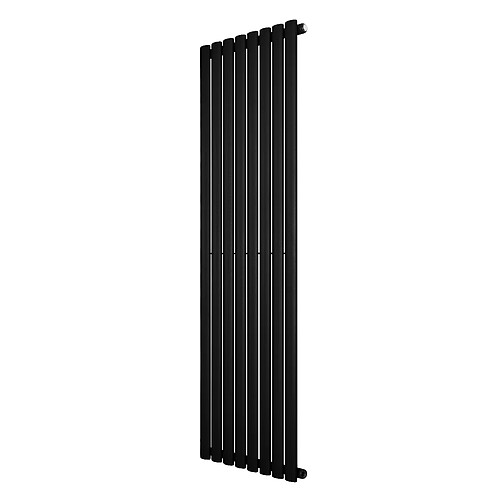 Monstershop Radiateur Ovale à 1 Panneau 1600 x 480 mm en Acier Noir Horizontale