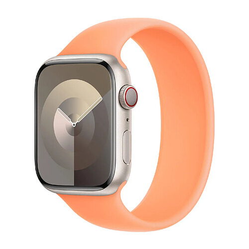 Bracelet Boucle unique en Silicone Apple Watch | 44/45/46/49 mm - Taille 7 - Orange Sorbet
