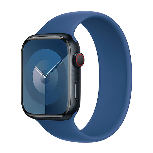 Bracelet Boucle unique en Silicone Apple Watch | 44/45/46/49 mm - Taille 9 - Blue Ocean