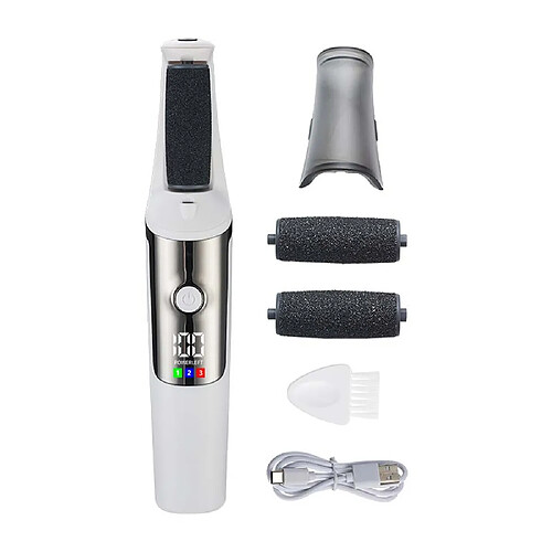 INF Lime Électrique Anti-Callosités - Outil de Pédicure Automatique avec Écran LED White