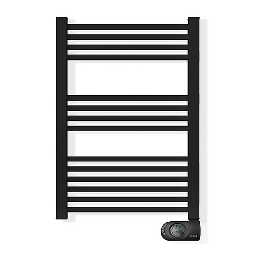 Sèche-serviettes électrique à inertie sèche HJM, 500 W, Square, Noir