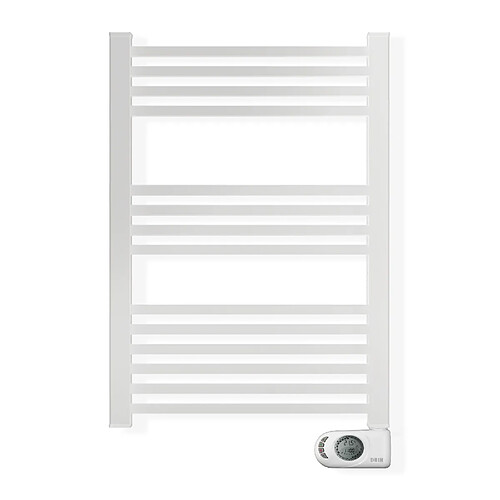 Sèche-serviettes électrique à inertie sèche HJM, 500 W, Square, Blanc