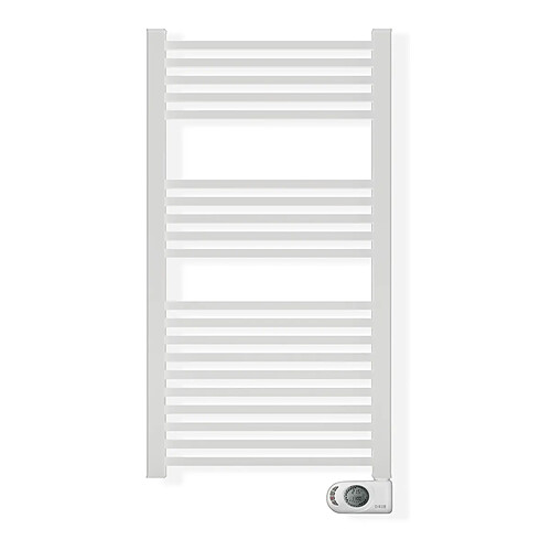 Sèche-serviettes électrique à inertie sèche HJM, 750 W, Square, Blanc