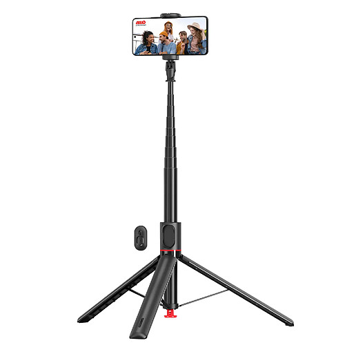 Forcell Perche Selfie sans Fil 1.70m pour Smartphone 60 à 95 mm avec Trépied Automatique