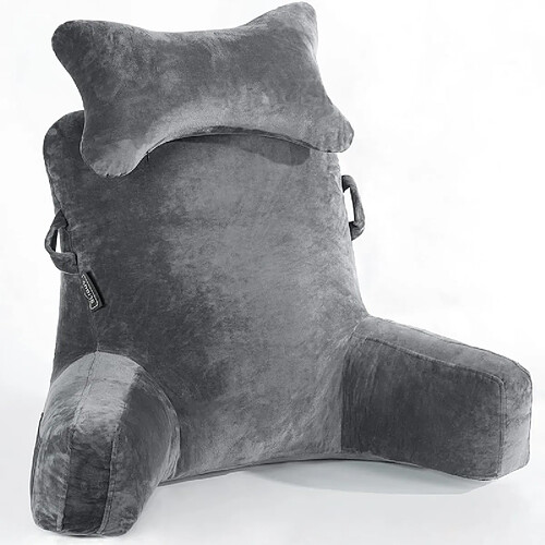 Coussin de lecture ergonomique avec rouleau cervical amovible