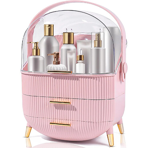 ZMH Boite De Rangement Pour Cosmétiques Rose