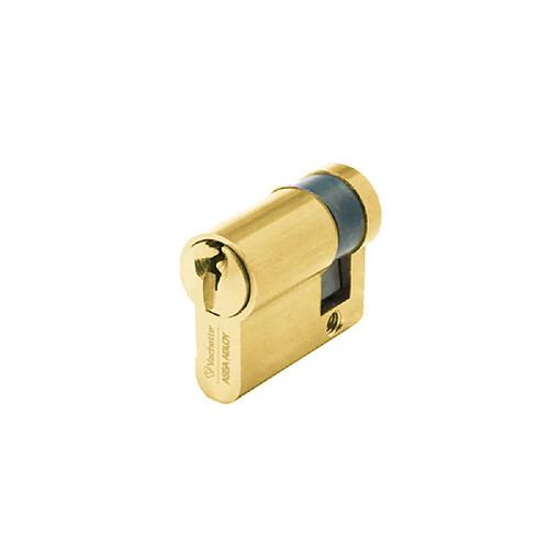 Vachette 17217000 - Cylindre européen double entrée 30x50 mm laiton poli