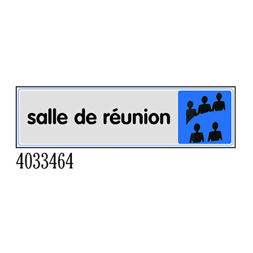 NOVAP 4033464 - Plaquette salle de réunion 170 x 45 mm