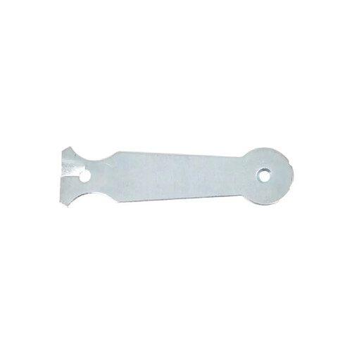 TORBEL Loquet rond zingué blanc 120 mm
