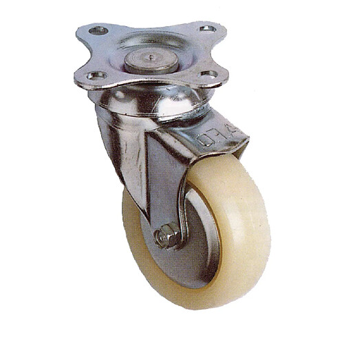 Rhombus UNIC - Roulette pivotante caoutchouc gris 32 mm