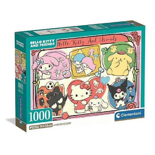 Clementoni Puzzle 1000 pièces Hello Kitty