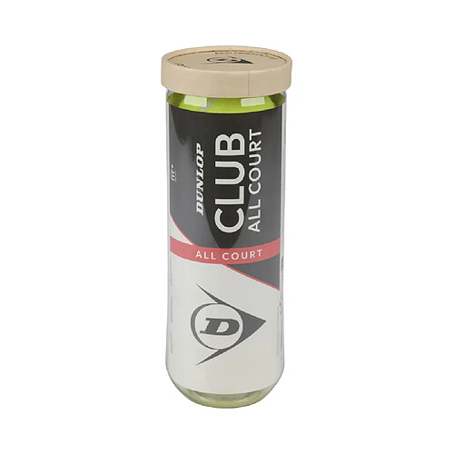 EDCO Balles de tennis All Court - Tube de 3 - Jaune vert