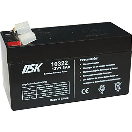 Batterie plomb-acide AGM scellée DSK VRLA 12V 1,3Ah