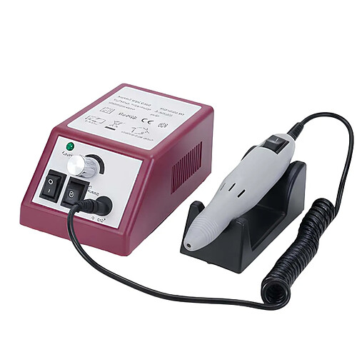 Avizar Ponceuse à Ongles Électrique 20W Compact Vitesse Réglable Bordeaux