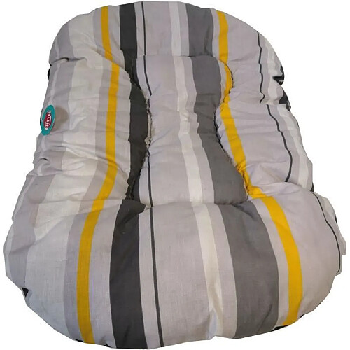 AIME Lit pour Chien - Coussin Ovale - 90 cm - Gris