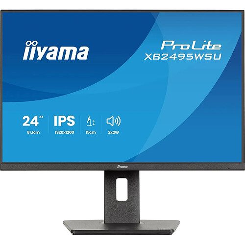 Iiyama ProLite XB2495WSU?B1 Monitor 60,5?cm (24") WUXGA ? HDMI/DP/USB?C ? Schwarz