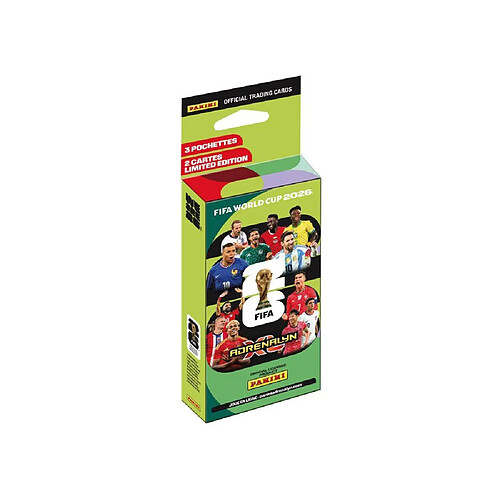 Panini FIFA World Cup 26 TCG Blister 3 Packs + 2 Cartes Limited Edition